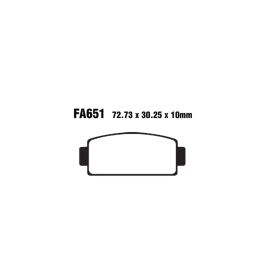 EBC FA651TT MOTORCYCLE BRAKE PADS