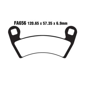 PLAQUETTES FREIN MOTO EBC FA656R