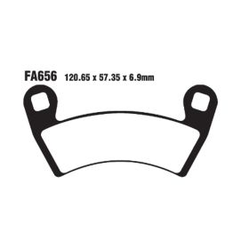 EBC FA656TT MOTORCYCLE BRAKE PADS