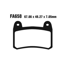 PLAQUETTES FREIN MOTO EBC FA658