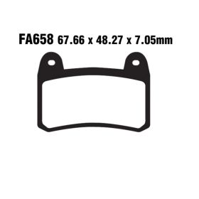 PLAQUETTES FREIN MOTO EBC FA658