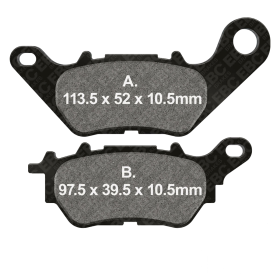 EBC HH FA662 brake pads sintered compound for Yamaha