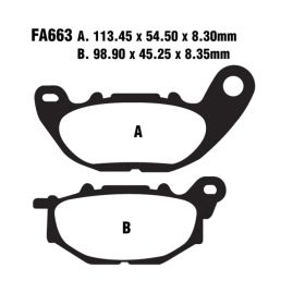 EBC FA663 MOTORCYCLE BRAKE PADS