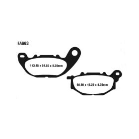 EBC FA663HH MOTORCYCLE BRAKE PADS