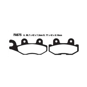 EBC FA675R MOTORCYCLE BRAKE PADS