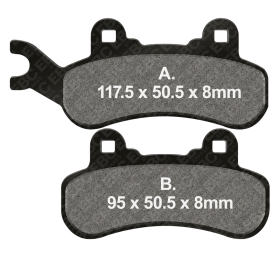 EBC Standard Brake Pads FA683TT for Can Am