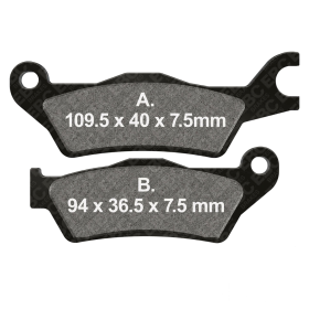 EBC Brake Pads V FA715 Semi-Sintered Compound for Suzuki