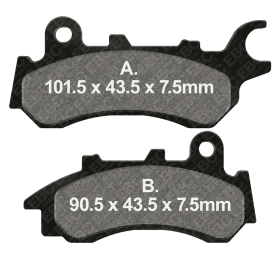 Pastiglie freno EBC Standard FA716 per Honda CB 125