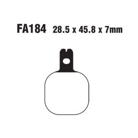 EBC GPFAX184HH MOTORCYCLE BRAKE PADS
