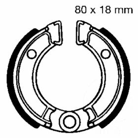 EBC Bremsbeläge mit Federn H301 D.80mm