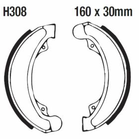 EBC Bremsbeläge H308 D.160mm für Honda