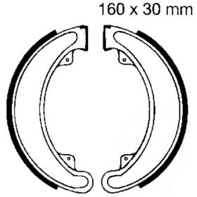 EBC Bremsbeläge mit Federn H315 D.160mm für Honda