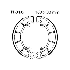 EBC H316 BRAKE SHOES