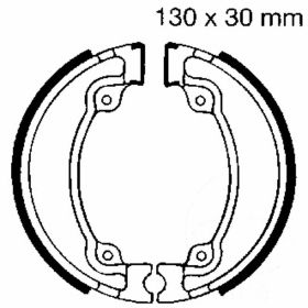 EBC Bremsbeläge mit Federn H318 D.130mm für Honda