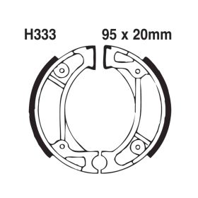 Bremsbacken EBC H333G