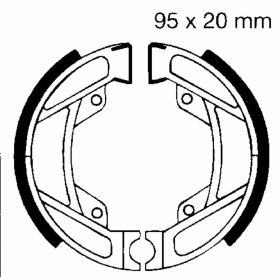 EBC Bremsbeläge mit Federn H334 D.95mm für Honda