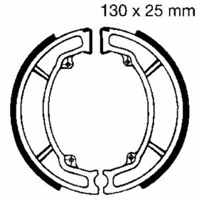 EBC Bremsbeläge mit Federn H350 D.130mm