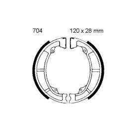 EBC Bremsbeläge mit Federn K704 D.120mm für Kawasaki