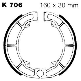 EBC K706 BRAKE SHOES