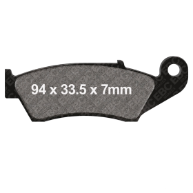 Plaquettes de frein en composé fritté EBC MX-S 185