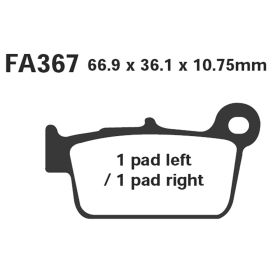 PLAQUETTES FREIN MOTO EBC MXS367