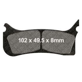 Pastiglie freno EBC MX-S 406 mescola sinterizzata