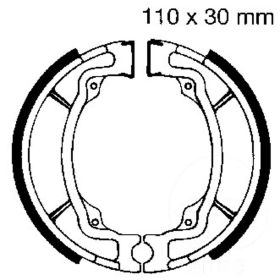 EBC Bremsbeläge mit Federn S603 D.110mm