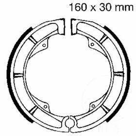 EBC Bremsbeläge mit Federn S606 D.160mm