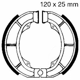 EBC Bremsbeläge mit Federn S624 D.120mm