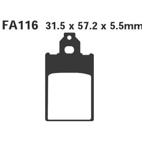 COPPIA PASTIGLIE EBC SFA SFA116