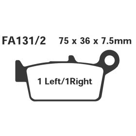 EBC SFA131/2 MOTORCYCLE BRAKE PADS