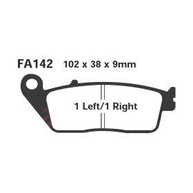 PLAQUETTES FREIN MOTO EBC SFA142HH