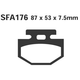 PLAQUETTES FREIN MOTO EBC SFA176
