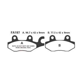 PLAQUETTES FREIN MOTO EBC SFA197HH