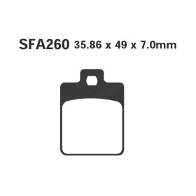 PLAQUETTES FREIN MOTO EBC SFA260
