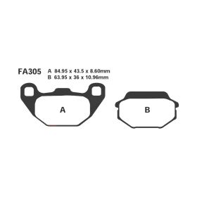 PLAQUETTES FREIN MOTO EBC SFA305HH