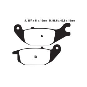 MOTORRAD BREMSBELäGE EBC SFA343