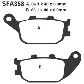PLAQUETTES FREIN MOTO EBC SFA358