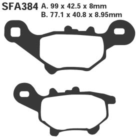 MOTORRAD BREMSBELäGE EBC SFA384