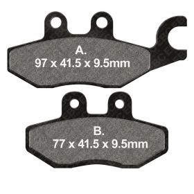 Pastiglie freno EBC HH SFA418 mescola sinterizzata