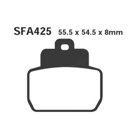 PLAQUETTES FREIN MOTO EBC SFA425HH