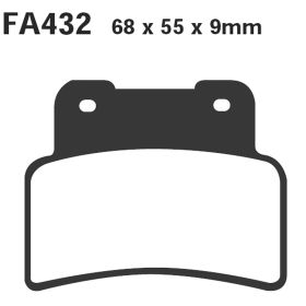PLAQUETTES FREIN MOTO EBC SFA432