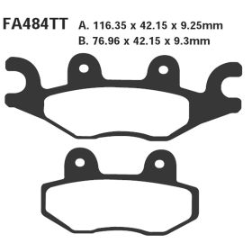 EBC SFA484 MOTORCYCLE BRAKE PADS