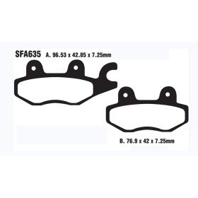 PLAQUETTES FREIN MOTO EBC SFA635