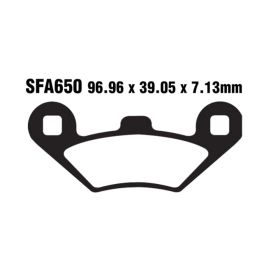 MOTORRAD BREMSBELäGE EBC SFA650HH