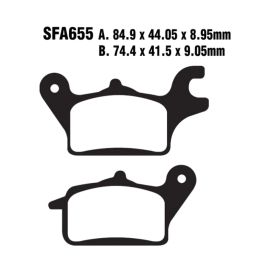 PLAQUETTES FREIN MOTO EBC SFA655