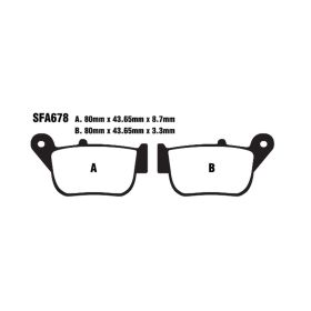 EBC SFA678 MOTORCYCLE BRAKE PADS