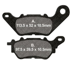 Pastiglie freno EBC SFA706 per Yamaha