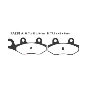 PLAQUETTES FREIN MOTO EBC SFAC228