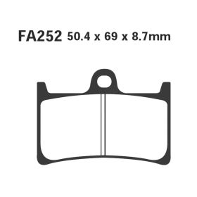 PLAQUETTES FREIN MOTO EBC SFAC252